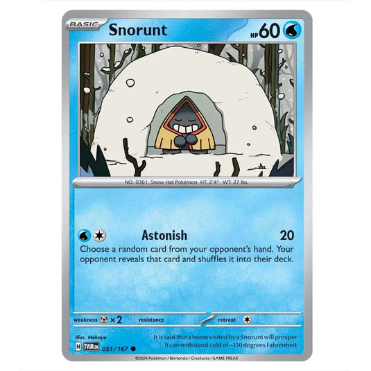 Pokemon - Scarlet & Violet - Twilight Masquerade - Snorunt - 051/167