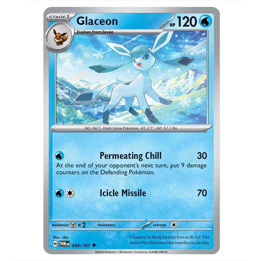 Pokemon - Scarlet & Violet - Twilight Masquerade - Glaceon - 054/167