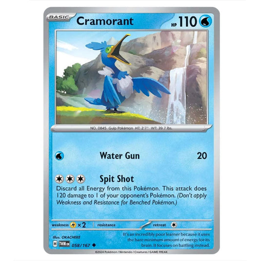 Pokemon - Scarlet & Violet - Twilight Masquerade - Cramorant - 058/167