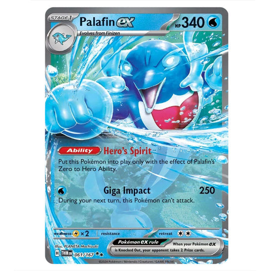 Pokemon - Scarlet & Violet - Twilight Masquerade - Palafin ex - 061/167