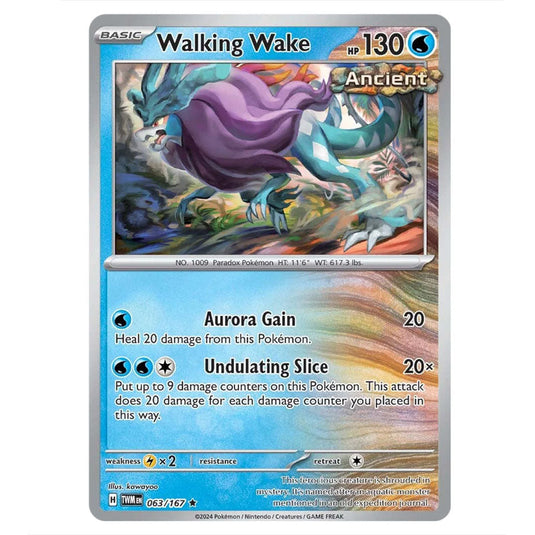 Pokemon - Scarlet & Violet - Twilight Masquerade - Walking Wake - 063/167