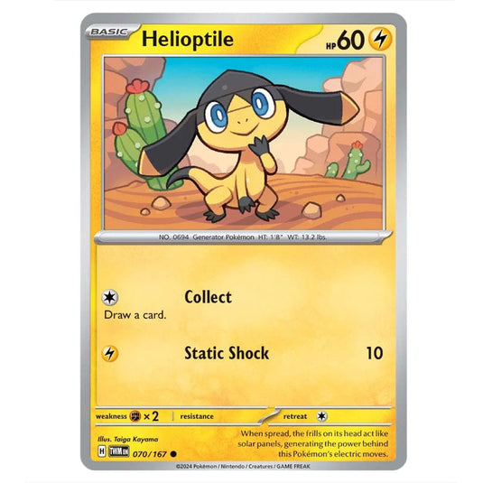 Pokemon - Scarlet & Violet - Twilight Masquerade - Helioptile - 070/167