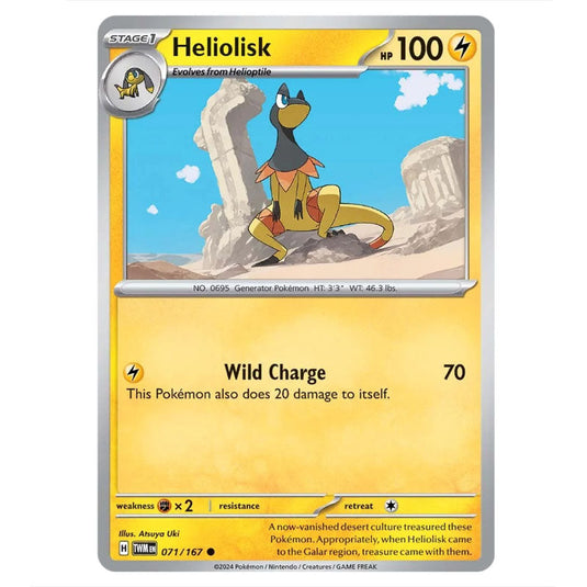 Pokemon - Scarlet & Violet - Twilight Masquerade - Heliolisk - 071/167