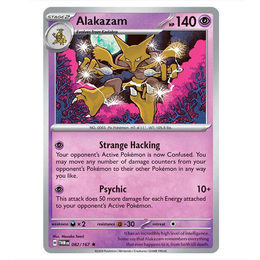 Pokemon - Scarlet & Violet - Twilight Masquerade - Alakazam - 082/167