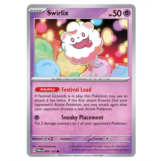 Pokemon - Scarlet & Violet - Twilight Masquerade - Swirlix - 089/167