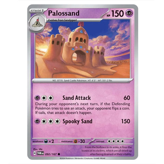 Pokemon - Scarlet & Violet - Twilight Masquerade - Palossand - 092/167