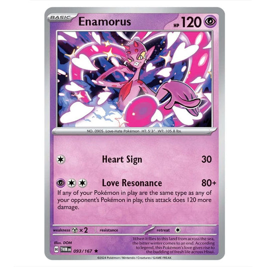 Pokemon - Scarlet & Violet - Twilight Masquerade - Enamorus - 093/167