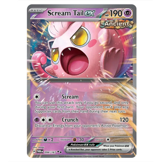 Pokemon - Scarlet & Violet - Twilight Masquerade - Scream Tail ex - 094/167