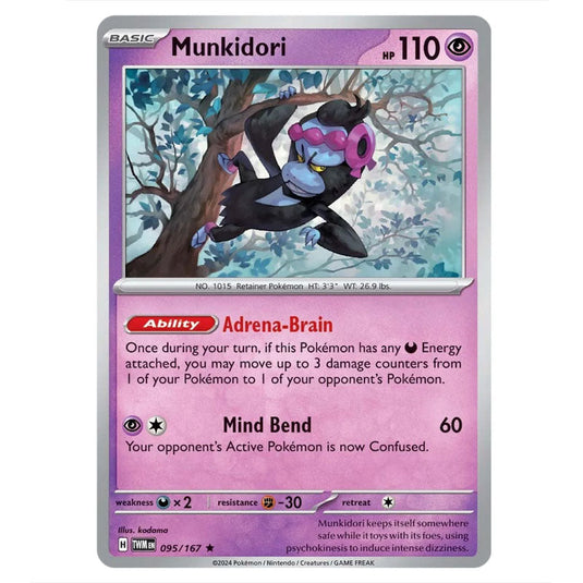 Pokemon - Scarlet & Violet - Twilight Masquerade - Munkidori - 095/167