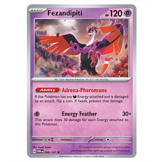 Pokemon - Scarlet & Violet - Twilight Masquerade - Fezandipiti - 096/167