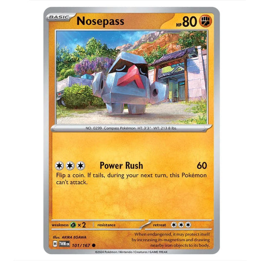 Pokemon - Scarlet & Violet - Twilight Masquerade - Nosepass - 101/167