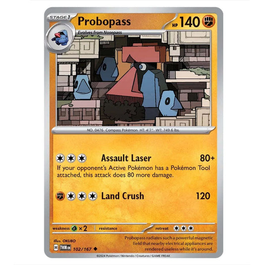 Pokemon - Scarlet & Violet - Twilight Masquerade - Probopass - 102/167