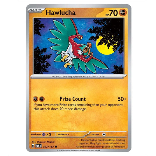 Pokemon - Scarlet & Violet - Twilight Masquerade - Hawlucha - 107/167