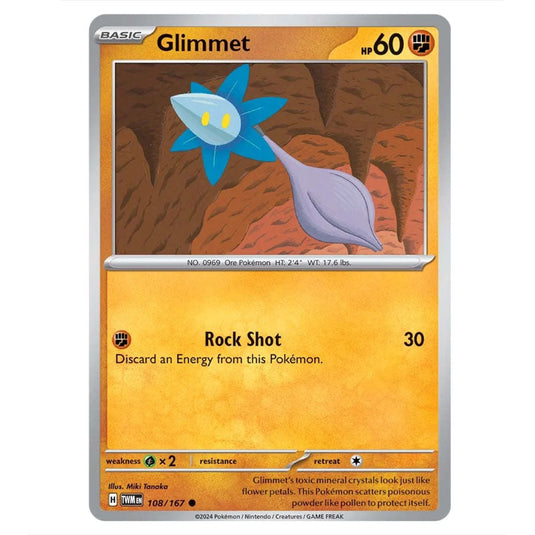 Pokemon - Scarlet & Violet - Twilight Masquerade - Glimmet - 108/167