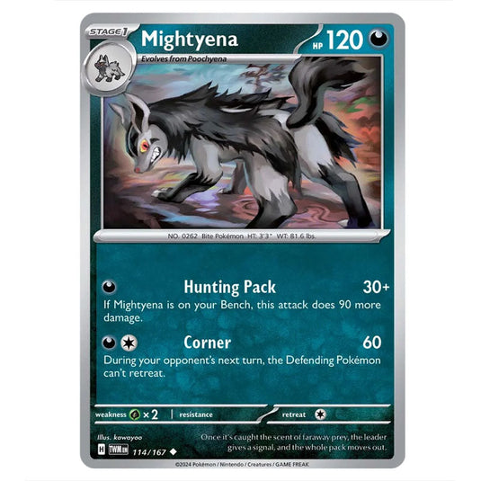 Pokemon - Scarlet & Violet - Twilight Masquerade - Mightyena - 114/167