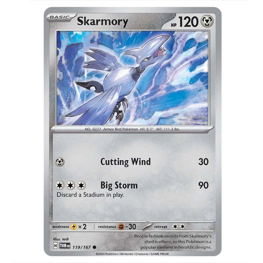 Pokemon - Scarlet & Violet - Twilight Masquerade - Skarmory - 119/167