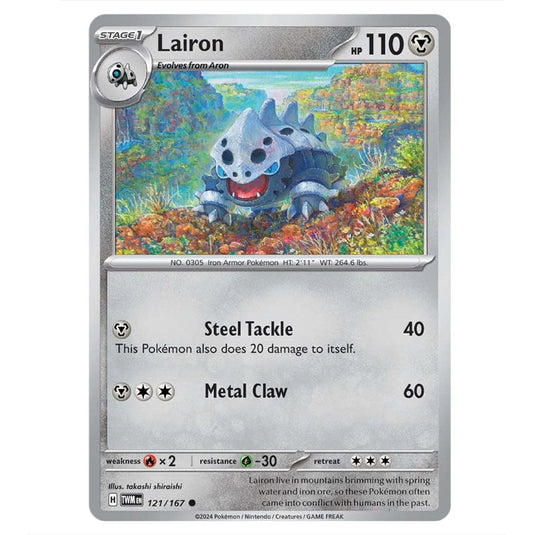 Pokemon - Scarlet & Violet - Twilight Masquerade - Lairon - 121/167