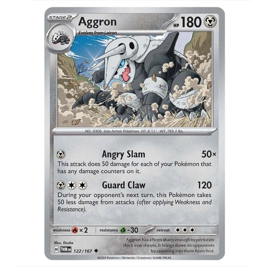 Pokemon - Scarlet & Violet - Twilight Masquerade - Aggron - 122/167