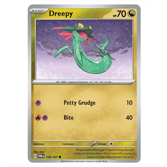 Pokemon - Scarlet & Violet - Twilight Masquerade - Dreepy - 128/167