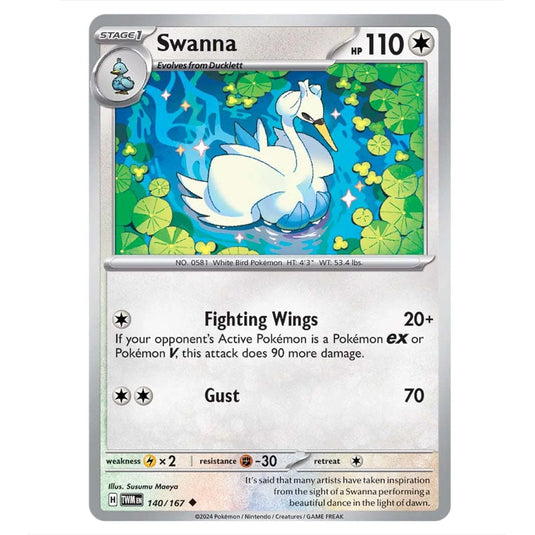 Pokemon - Scarlet & Violet - Twilight Masquerade - Swanna - 140/167