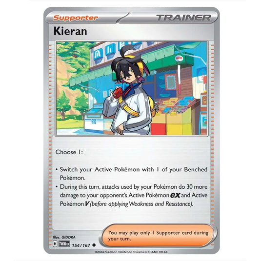 Pokemon - Scarlet & Violet - Twilight Masquerade - Kieran - 154/167