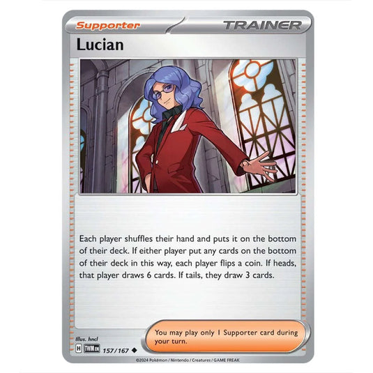 Pokemon - Scarlet & Violet - Twilight Masquerade - Lucian - 157/167