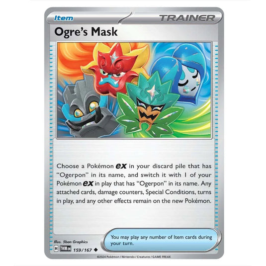 Pokemon - Scarlet & Violet - Twilight Masquerade - Ogre's Mask - 159/167