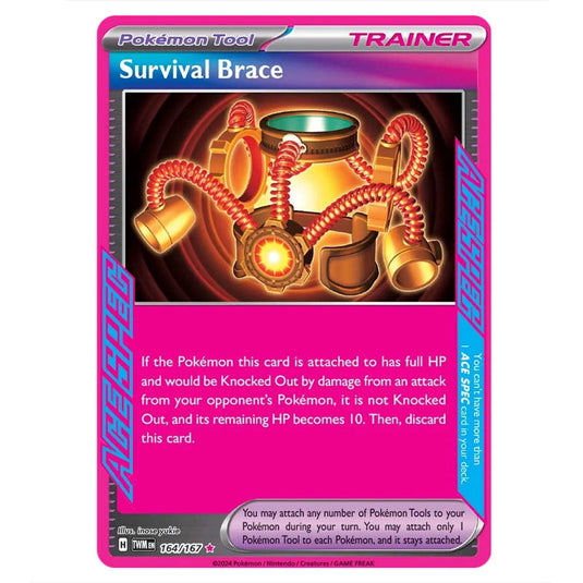 Pokemon - Scarlet & Violet - Twilight Masquerade - Survival Brace - 164/167