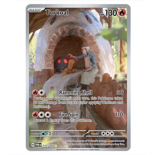 torkoal pokemon card Pokemon - Scarlet & Violet - Twilight Masquerade - Torkoal