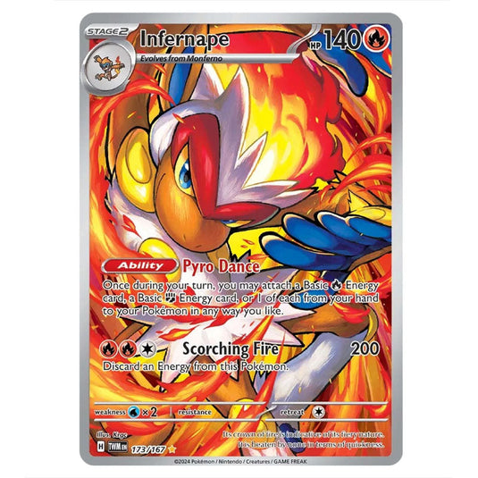 Pokemon - Scarlet & Violet - Twilight Masquerade - Infernape - 173/167