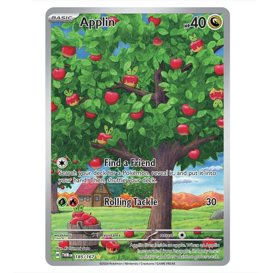 Pokemon - Scarlet & Violet - Twilight Masquerade - Applin - 185/167