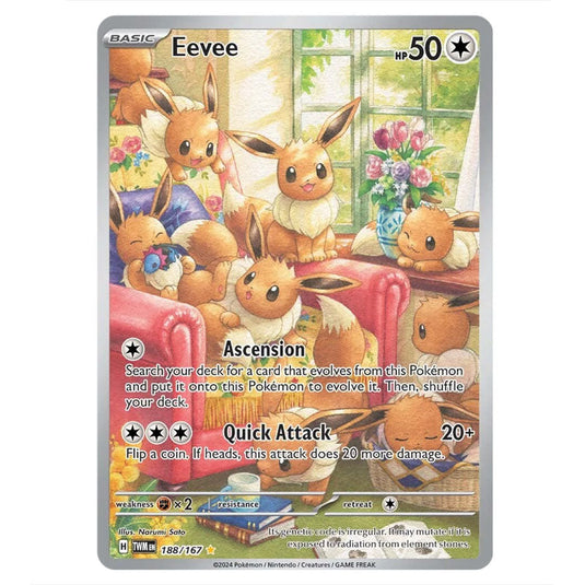 Pokemon - Scarlet & Violet - Twilight Masquerade - Eevee - 188/167