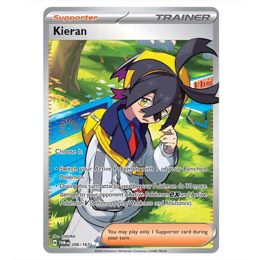 Pokemon - Scarlet & Violet - Twilight Masquerade - Kieran - 206/167