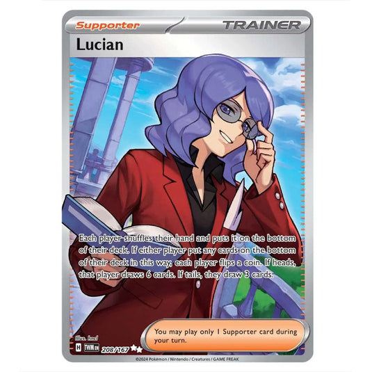 Pokemon - Scarlet & Violet - Twilight Masquerade - Lucian - 208/167