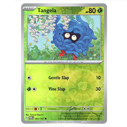 Pokemon - Scarlet & Violet - Twilight Masquerade - Tangela - 001/167 - (Reverse Holo)