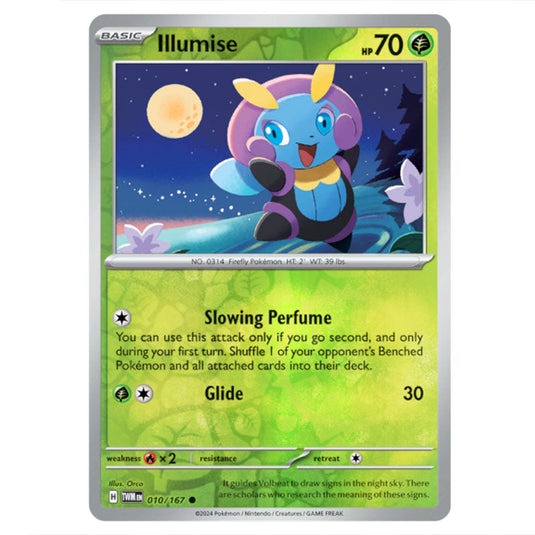 Pokemon - Scarlet & Violet - Twilight Masquerade - Illumise - 010/167 - (Reverse Holo)