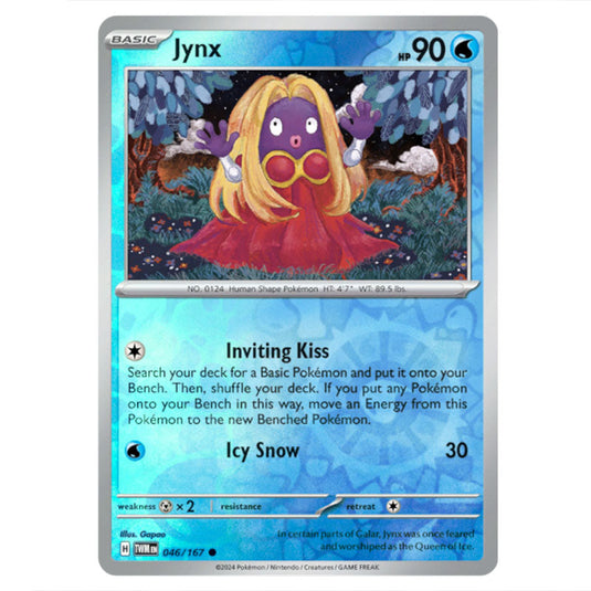 Pokemon - Scarlet & Violet - Twilight Masquerade - Jynx - 046/167 - (Reverse Holo)