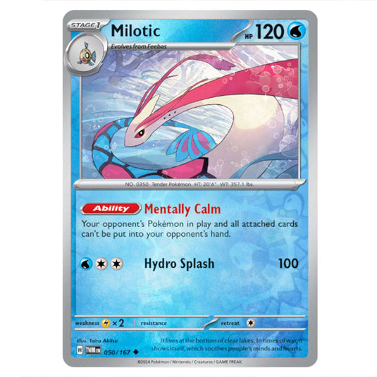 Pokemon - Scarlet & Violet - Twilight Masquerade - Milotic - 050/167 - (Reverse Holo)