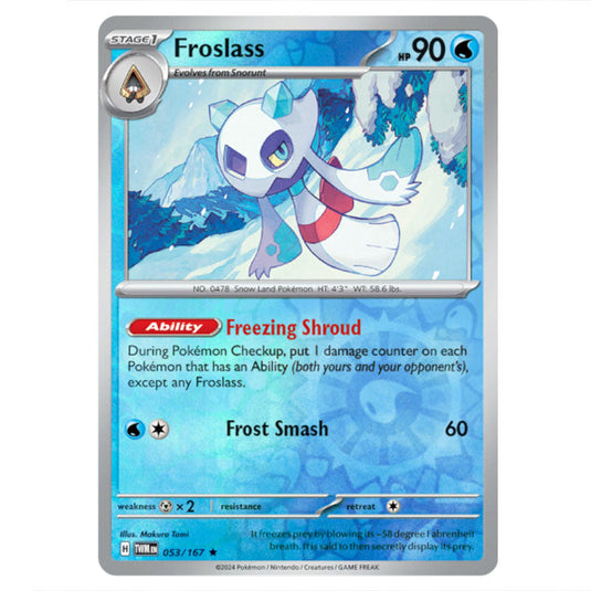 Pokemon - Scarlet & Violet - Twilight Masquerade - Froslass - 053/167 - (Reverse Holo)