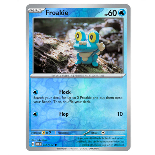 Pokemon - Scarlet & Violet - Twilight Masquerade - Froakie - 056/167 - (Reverse Holo)