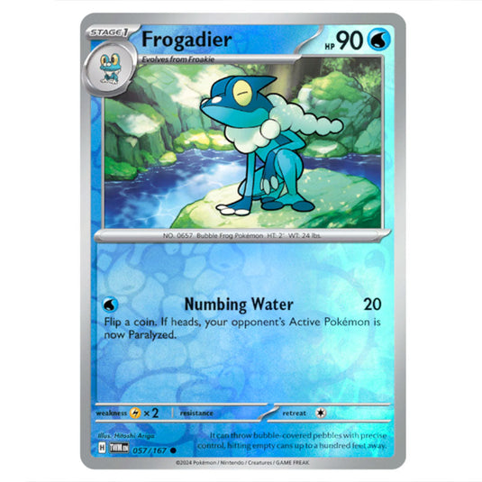 Pokemon - Scarlet & Violet - Twilight Masquerade - Frogadier - 057/167 - (Reverse Holo)