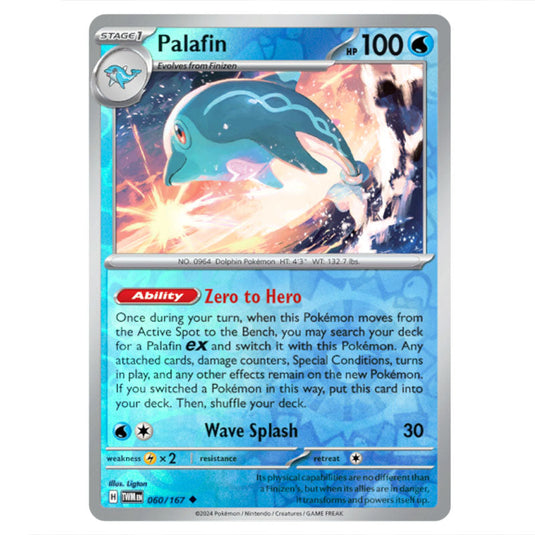 Pokemon - Scarlet & Violet - Twilight Masquerade - Palafin - 060/167 - (Reverse Holo)