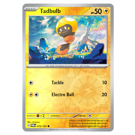 Pokemon - Scarlet & Violet - Twilight Masquerade - Tadbulb - 073/167 - (Reverse Holo)