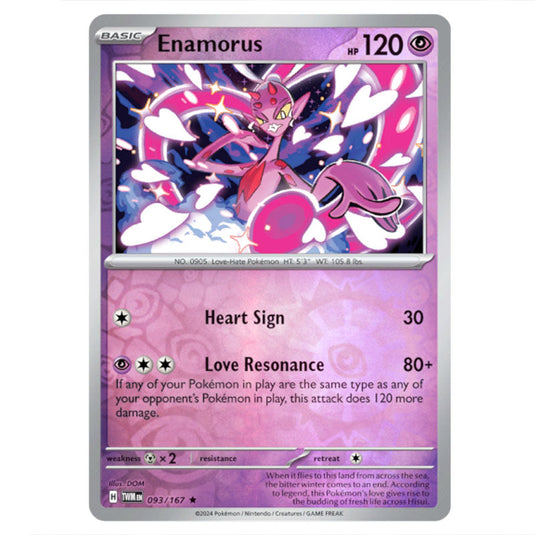 Pokemon - Scarlet & Violet - Twilight Masquerade - Enamorus - 093/167 - (Reverse Holo)