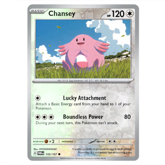 Pokemon - Scarlet & Violet - Twilight Masquerade - Chansey - 133/167 - (Reverse Holo)