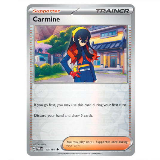 Pokemon - Scarlet & Violet - Twilight Masquerade - Carmine - 145/167 - (Reverse Holo)