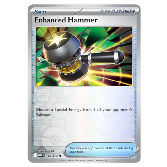 Pokemon - Scarlet & Violet - Twilight Masquerade - Enhanced Hammer - 148/167 - (Reverse Holo)