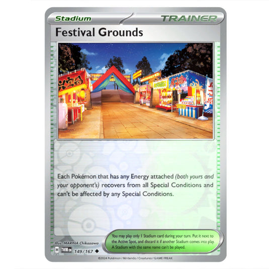 Pokemon - Scarlet & Violet - Twilight Masquerade - Festival Grounds - 149/167 - (Reverse Holo)