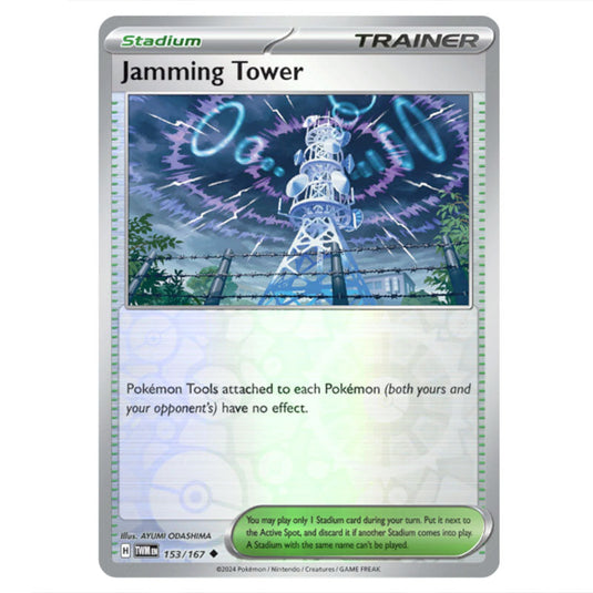 Pokemon - Scarlet & Violet - Twilight Masquerade - Jamming Tower - 153/167 - (Reverse Holo)