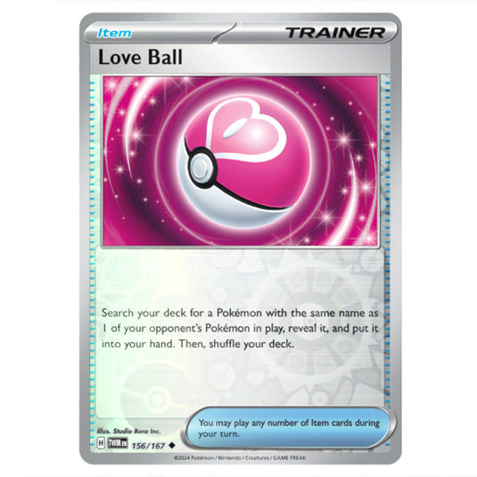 Pokemon - Scarlet & Violet - Twilight Masquerade - Love Ball - 156/167 - (Reverse Holo)